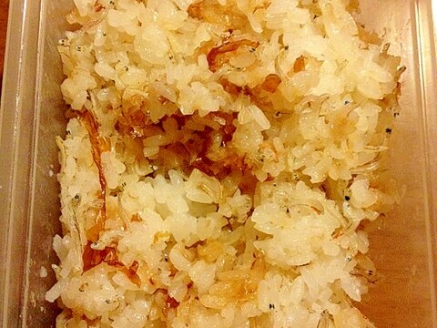 材料4つ！！妊婦の一人ランチ★じゃこめし